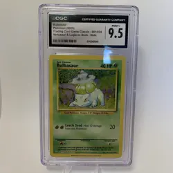 CGC 9.5 Bulbasaur 001/034 Trading Card Game Classic Holo - Image 1