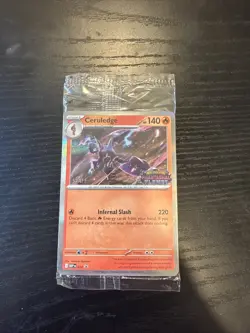 Phantasmal Flames STAFF Sealed Promo Pack - 4 Cards Pokemon TCG - Image 1