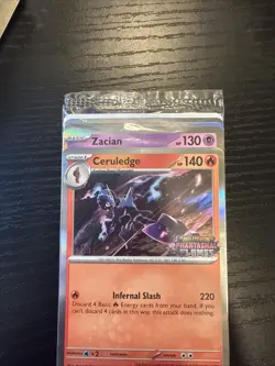 Phantasmal Flames STAFF Sealed Promo Pack - 4 Cards Pokemon TCG - Image 4