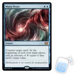 MANA DRAIN Double Masters 2022 Magic MTG MINT CARD - Image 1