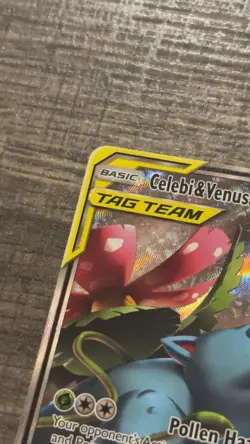 Pokemon Celebi & Venusaur GX SM167 Promo TAG TEAM Holo Card 270 HP English - Image 5