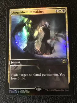 Anguished Unmaking Foil Extended Art X1 Shadows Over Innistrad NM Condition - Image 1