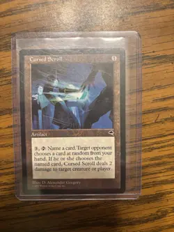 Cursed Scroll - Tempest MTG Magic The Gathering - NM Unplayed - Image 1