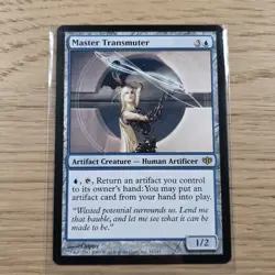 Magic: The Gathering Master Transmuter Rare Artifact Creature Blue Conflux - Image 1