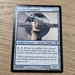Magic: The Gathering Master Transmuter Rare Artifact Creature Blue Conflux - Image 3