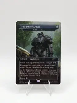 T-60 Power Armor - T-45 Power Armor Fallout Secret Lair Drop Foil Near Mint - Image 1