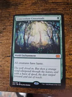 1x Concordant Crossroads, English Double Masters 2022 MTG Magic #141 NM x1 - Image 1