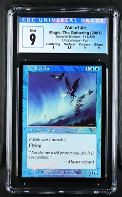 WALL OF AIR 7th Edition Foil CGC 9 MTG [Nostalgium] - Image 1