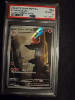 PSA 10 Charmeleon 169/165 Illustration Rare 2023 POKEMON MEW EN CHARMELEON - Image 1