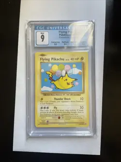 CGC 9 Flying Pikachu Evolutions 110/108 Pokemon Card - Image 1