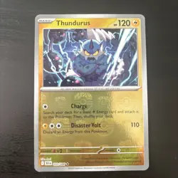 Thundurus (Master Ball Pattern) Pokemon Black Bolt 033/086 Near Mint - Image 1