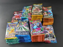 Lot (167) Assorted Pokemon Korean sv2D sv10 sv4k sv1a s5a m2 Booster Pack Sealed - Image 2