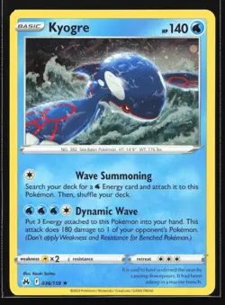Kyogre 036/159 Cosmos Holo Rare Promo Pokemon Crown Zenith Cosmo Promos - NM - Image 1