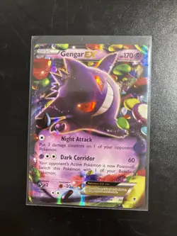 2014 Pokemon GENGAR EX #34/119 Phantom Forces Holo Ultra Rare Psychic English - Image 1