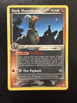2004 Ex Team Rocket Returns Dark Houndoom 37/109 LP+ - Image 1