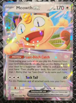 Pokemon Meowth Ex 062/088 Double Rare Perfect Order NM+ - Image 1