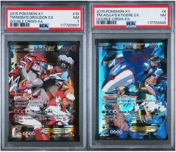 Sequential Set Team Aqua's Kyogre 06/34 Team Magma's Groudon EX 15/34 - PSA 7 NM - Image 1