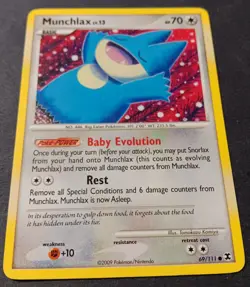 Pokemon - Munchlax 69/111 - Platinum Rising Rivals - Baby Evolution - 2009 - LP - Image 2