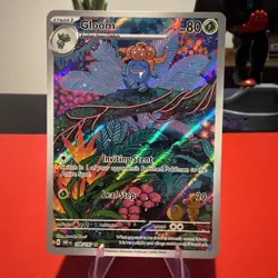 Gloom 198/197 Illustration Rare Holo NM Pokemon TCG SV03: Obsidian Flames (C) - Image 1