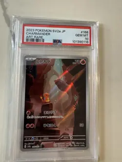 Pokemon Charmander 168/165 Sv2a 151 Art Rare Holo Japanese PSA 10 - Image 1