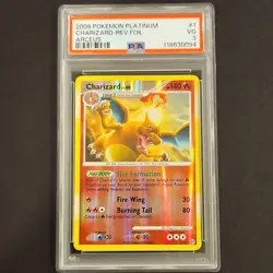 Pokemon 2009 Platinum Arceus Charizard 1/99 Reverse Holo Rare PSA 3 English - Image 1