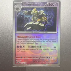 DUSKNOIR 037/131 PRISMATIC EVOLUTIONS POKEMON MASTER BALL HOLO NM - Image 1