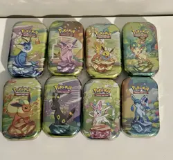Pokemon Prismatic Evolutions Mini Tin Art Set Sealed - Image 1