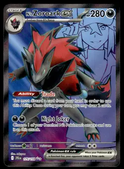 Pokemon TCG Journey Together #175/159 N's Zoroark EX NM - Image 1