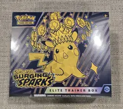 Pokemon Surging Sparks (SV08) Elite Trainer Box (ETB) New, Factory Sealed - Image 1
