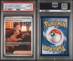 Giovanni's Charisma 204/165 Pokemon 151 PSA 10 - Image 1