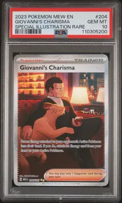 Giovanni's Charisma 204/165 Pokemon 151 PSA 10 - Image 2