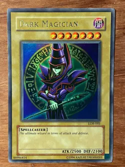 Yugioh Dark Magician Ultra Rare LOB-005 OG Original Print 2002 Unlimited Vintage - Image 1