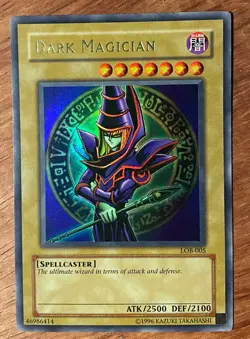 Yugioh Dark Magician Ultra Rare LOB-005 OG Original Print 2002 Unlimited Vintage - Image 2
