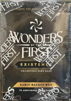 Wonders of the First WOTF CCG Kickstarter Early Backer Box EBB 70 Cards Sealed - Image 1