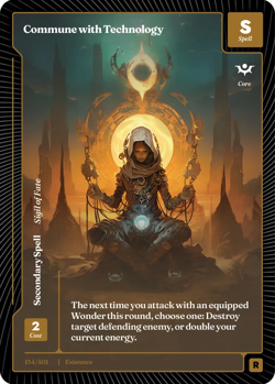 Wonders Of The First: Existence - Commune with Technology 154/401 RARE 🔥🔥🔥 - Image 1