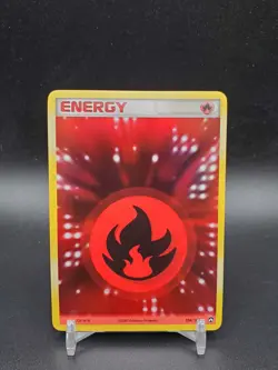 Fire Energy 104/108 Power Keepers Holo Rare LP Pokemon Card - Image 1