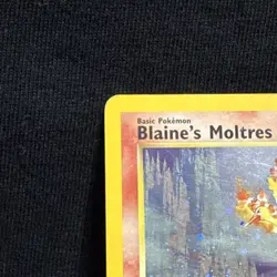 Pokemon TCG Blaine's Moltres Gym Heroes Holo Rare Card 11/132 - Image 2