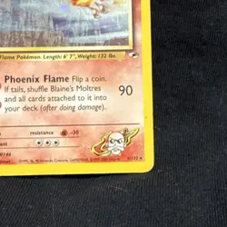 Pokemon TCG Blaine's Moltres Gym Heroes Holo Rare Card 11/132 - Image 4