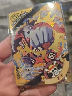One Piece Holo Foil OPO1-GR10 Collector Trading Card Jinbe (Jinbei) - Image 5