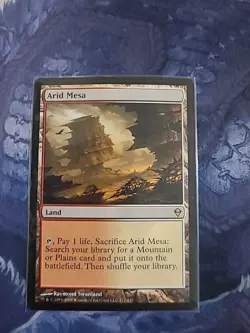 Magic the Gathering Arid Mesa Zendikar Card Regular - Image 1