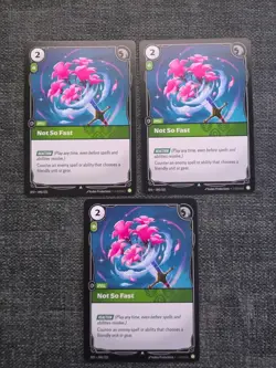 Riftbound TCG Not So Fast SFD 045/221 X3 Playset Spiritforged Card CCG - Image 1