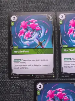 Riftbound TCG Not So Fast SFD 045/221 X3 Playset Spiritforged Card CCG - Image 2