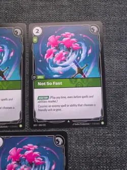 Riftbound TCG Not So Fast SFD 045/221 X3 Playset Spiritforged Card CCG - Image 3