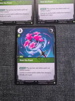 Riftbound TCG Not So Fast SFD 045/221 X3 Playset Spiritforged Card CCG - Image 4
