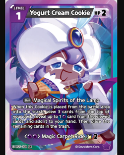 Cookie Run Braverse TCG Yogurt Cream Cookie SUPER RARE Card BS5-100 - Image 1