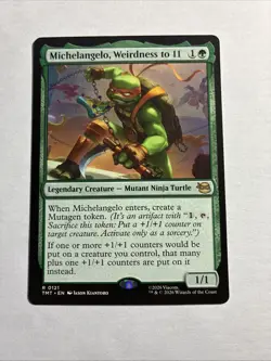 Michelangelo, Weirdness to 11 - Teenage Mutant Ninja Turtles MTG + Bonus Rare!!! - Image 1