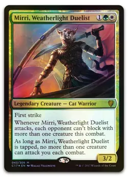 Mirri, Weatherlight Duelist #43 (Foil) (NM) Commander 2017 C17 Magic MTG - Image 1