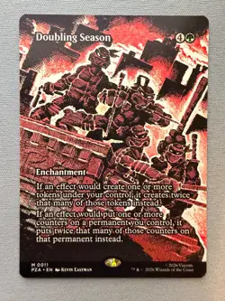 Doubling Season (Borderless) NM - Teenage Mutant Ninja Turtles MTG TMNT PZA 11 - Image 1