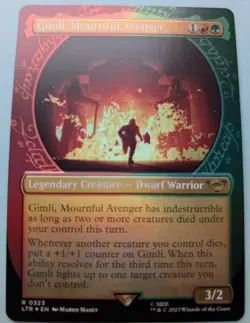 Gimli, Mournful Avenger (Showcase) Foil R LTR 323 NM - Image 1