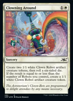 Mint/Near-Mint, English - 1 x MTG Clowning Around - Galaxy Foil Unfinity - Image 1